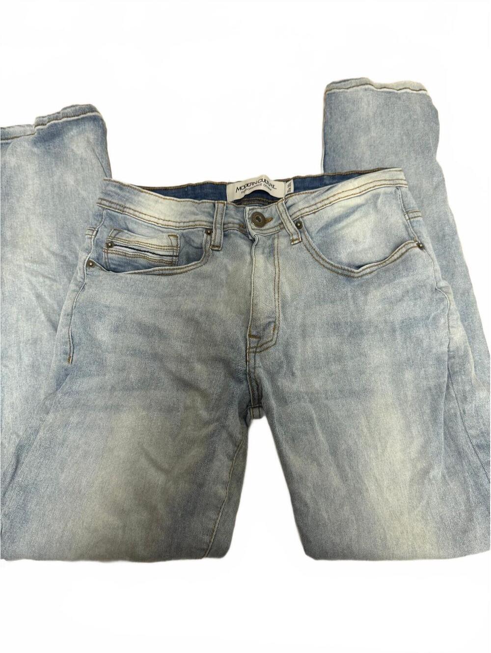 Modern Culture Mens Performance Denim Light Wash Jeans 30x30